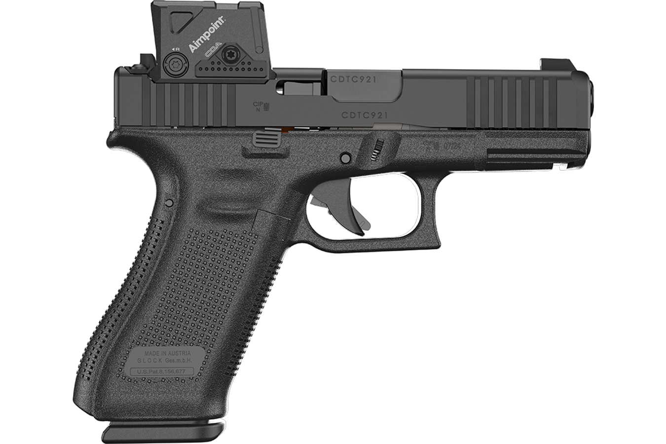 Glock 45 MOS 9 MM Pistol with Aimpoint COA Optic (LE)